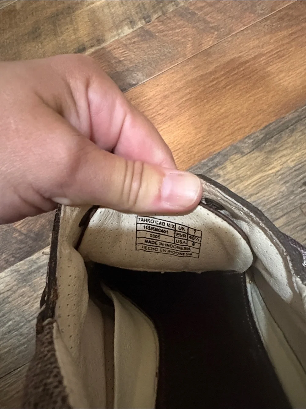 Lacoste Tahko Cab Mix Brown Leather Boat Shoes Men’s US 8 / UK 7